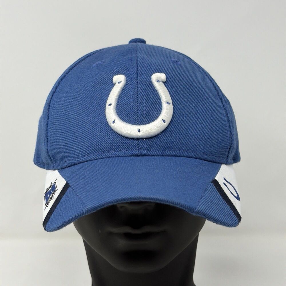Indianapolis Colts NFL Strapback Hat Blue Horseshoe Logo Adjustable